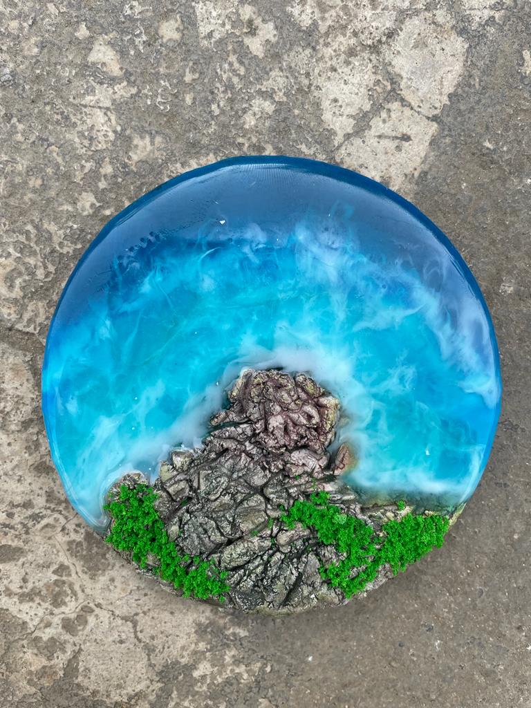 resin ocean art